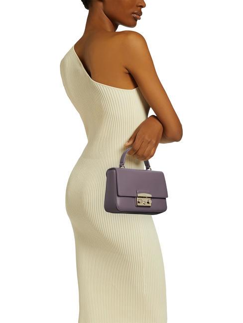 METROPOLIS Geanta S mini din piele aură - Genți femei