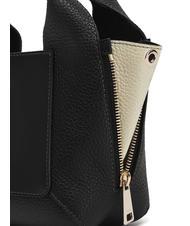 FURLA GILDA Genți mini din piele cu curea de umăr negru + marmură c - Genți femei - 4