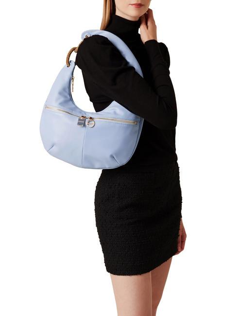 INFINITE Geanta de umar, din piele topaz natural/op - Genți femei