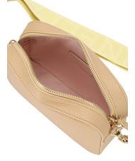COCCINELLE TEBE Geanta de umar din piele texturata bej proaspăt - Genți femei - 4