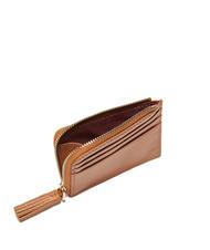 COCCINELLE TASSEL Suport card cu fermoar din piele ciocanita CUIR - Portofele femei - 2