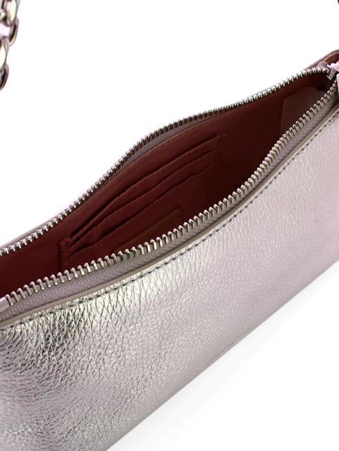 AURA  Geantă de umăr mini, cu curea de umăr SILVER - Genți femei