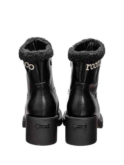 LOGO Botine inalte cu fermoar negru - Pantofi femei