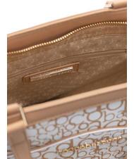 ROCCOBAROCCO GIADA Geanta de mana cu curea de umar alb/piele de vaca - Genți femei - 4