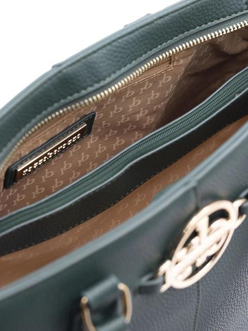 PYRITE Geanta de mana cu curea de umar verde - Genți femei