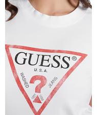 GUESS CLASSIC FIT LOGO Tricou cu logo alb purpuriu - tricou - 3