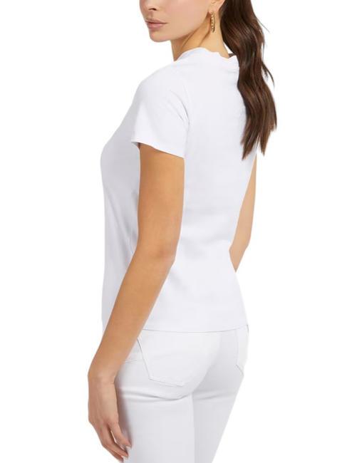 CLASSIC FIT LOGO Tricou cu logo alb purpuriu - tricou