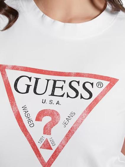 CLASSIC FIT LOGO Tricou cu logo alb purpuriu - tricou