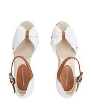 TOMMY HILFIGER BASIC BASIC Sandale cu v&acirc;rful &icirc;nalt ecru - Pantofi femei - 5
