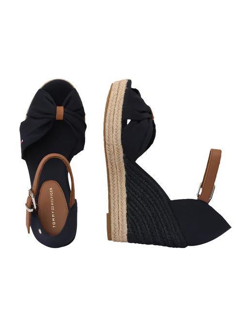 BASIC BASIC Sandale cu v&acirc;rful &icirc;nalt albastru spațial - Pantofi femei