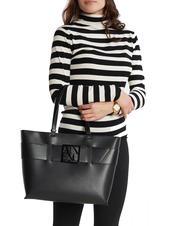 ARMANI EXCHANGE A|X BUCKLE Geanta de umar negru - Genți femei - 5