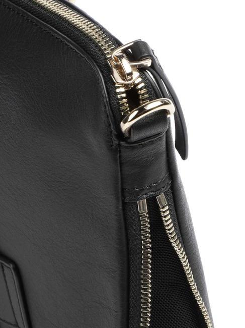 CIRCLE Geanta laptop din piele de 14". negru - Serviete birou