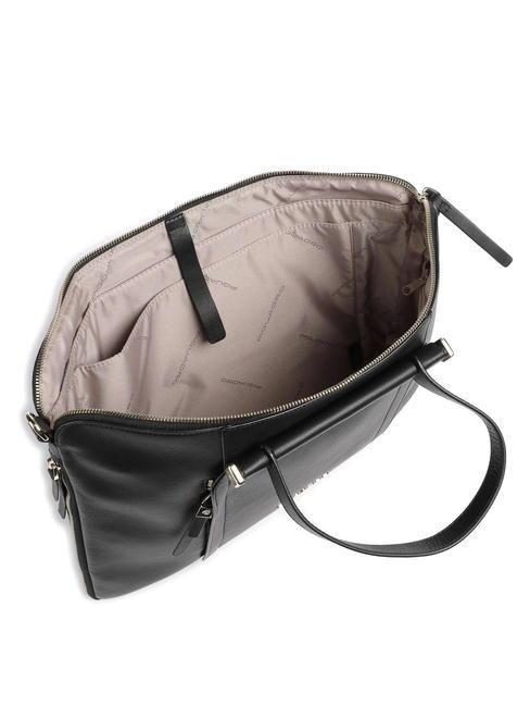 CIRCLE Geanta laptop din piele de 14". negru - Serviete birou