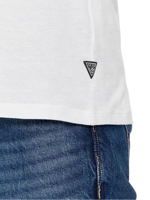 PALMS Tricou din bumbac alb purpuriu - tricou