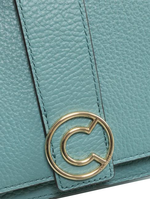 TULIP Geanta de umar din piele ciocanita acva - Genți femei