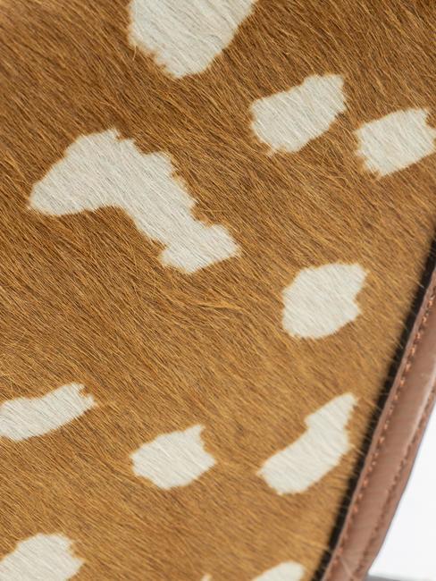 JOSEPHINE PONY Geantă din piele cu inserție în stil piele de cal mul.brule/brule - Genți femei