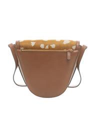 COCCINELLE JOSEPHINE PONY Geantă din piele cu inserție în stil piele de cal mul.brule/brule - Genți femei - 4