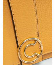 COCCINELLE TULIP Geanta de umar din piele ciocanita caisă - Genți femei - 3