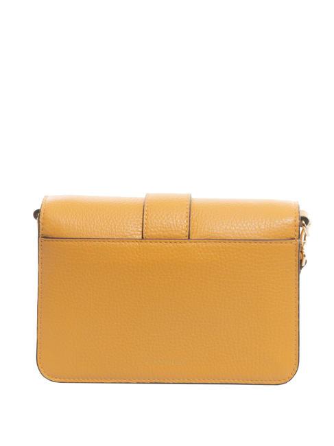 TULIP Geanta de umar din piele ciocanita caisă - Genți femei