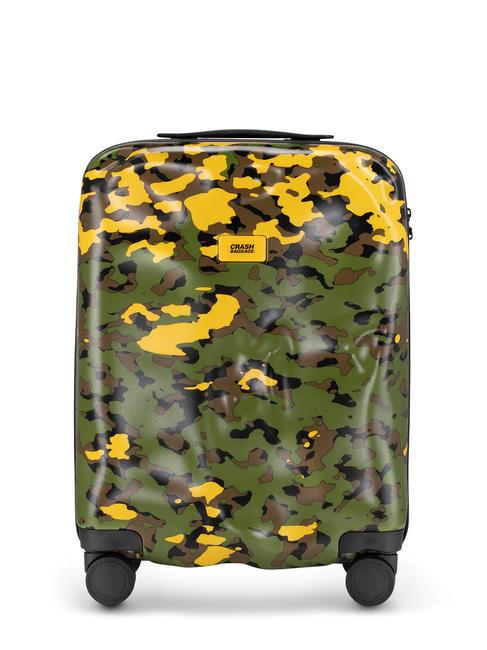 ICON PATTERN Cărucior pentru bagaje de mână verde camo - Bagaje de mână