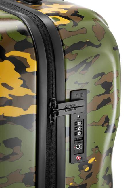 ICON PATTERN Cărucior pentru bagaje de mână verde camo - Bagaje de mână