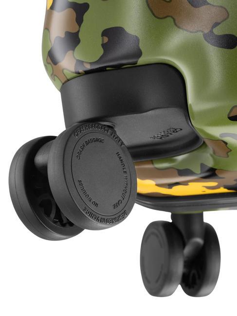 ICON PATTERN Cărucior pentru bagaje de mână verde camo - Bagaje de mână