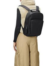 RAINS BOOK DAYPACK  Rucsac impermeabil negru - Rucsacuri pentru școală și timp liber - 4
