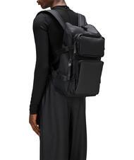 RAINS TRAIL CARGO BACKPACK Rucsac pentru PC de 13 inchi negru - Rucsacuri pentru școală și timp liber - 4