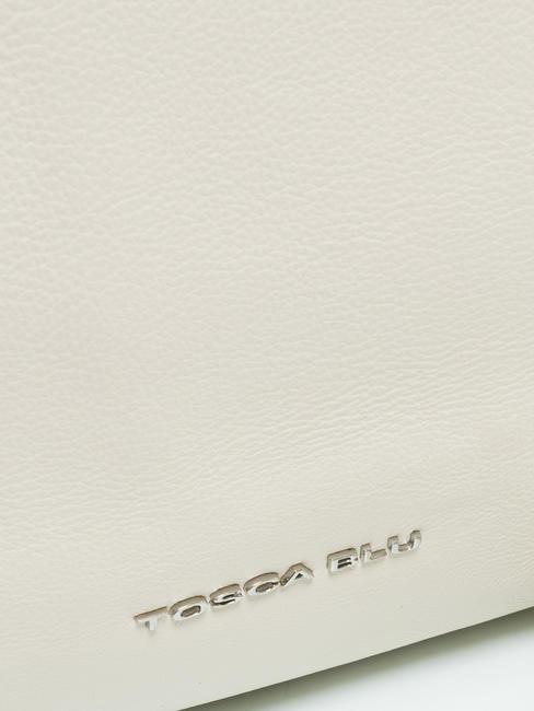 FLORA Cumpărător de mână, cu curea de umăr fildeș alb - Genți femei