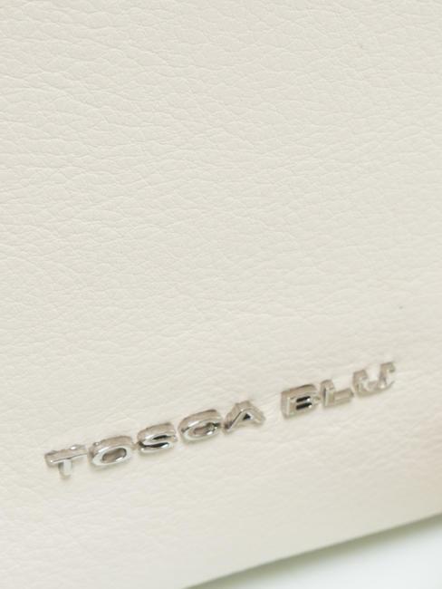 FLORA Cumpărător de mână, cu curea de umăr fildeș alb - Genți femei