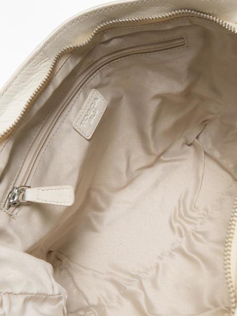 FLORA Cumpărător de mână, cu curea de umăr fildeș alb - Genți femei