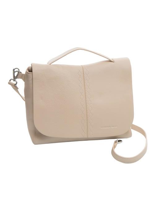 SHIRLEY Geanta de mana, cu bareta de umar, din piele PULBERE - Genți femei