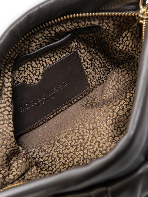 DUNETTE Geantă de umăr medie din piele cap &icirc;ntunecat - Genți femei