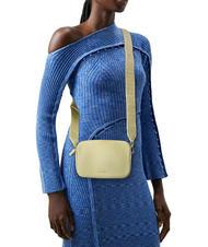 COCCINELLE TEBE Geanta de umar din piele texturata spălat de var - Genți femei - 5