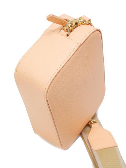 TEBE Geanta de umar din piele texturata răsărit - Genți femei