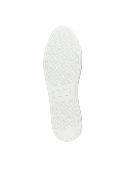 A|X Tenisi din piele negru+vin+op.alb - Pantofi bărbați