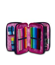 SEVEN CLOUDY SHAPES Trusa cu 3 fermoare cu trusa școlară - Penare și accesorii