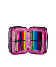 SEVEN CLOUDY SHAPES Trusa cu 3 fermoare cu trusa școlară Bluedeep - Penare și accesorii - 4