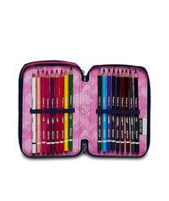 SEVEN CLOUDY SHAPES Trusa cu 3 fermoare cu trusa școlară Bluedeep - Penare și accesorii - 5