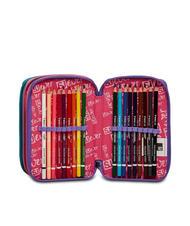 SJGANG EVER RAYLY GIRL Trusa cu 3 fermoare cu trusa școlară trandafir de vară - Penare și accesorii - 5