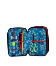 SJGANG EVER DRIFT BOY Trusa cu 3 fermoare cu trusa școlară portocala rosie - Penare și accesorii - 3
