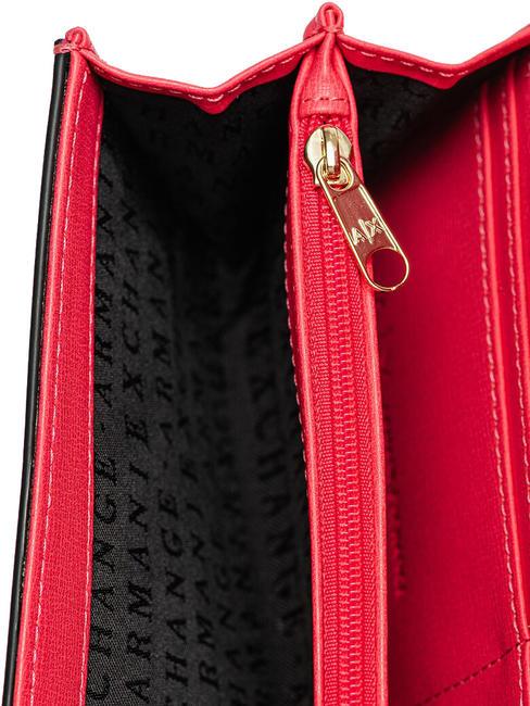 Portafoglio con battente e fascia con fibbia logo  perdea - Portofele femei