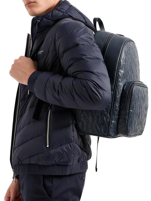 LOGO ALL OVER Rucsac pentru laptop 15,6" albastru marin - Rucsacuri pentru laptop