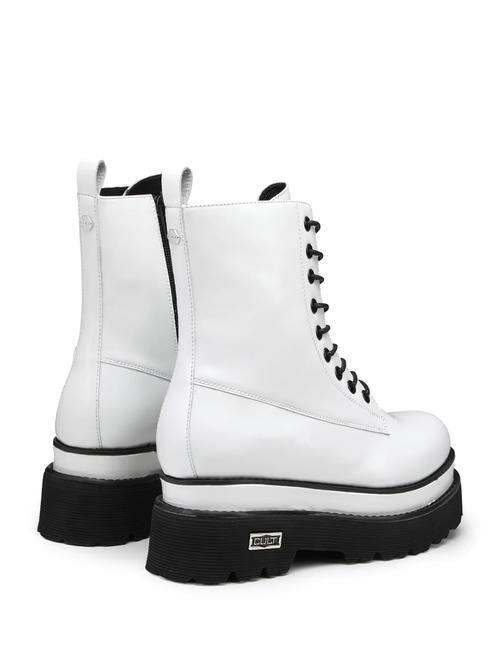 GRETA 3236 Platformă Stvali ahfibi alb - Pantofi femei