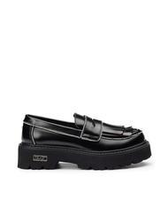CULT SLASH 3904 Mocasini cu ciucuri si strasuri negru - Pantofi femei - 2