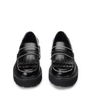 CULT SLASH 3904 Mocasini cu ciucuri si strasuri negru - Pantofi femei - 3