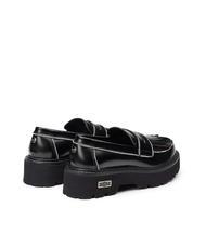 CULT SLASH 3904 Mocasini cu ciucuri si strasuri negru - Pantofi femei - 4