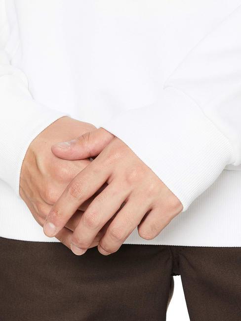 S-GIRK Hanorac din bumbac cu gât alb - hanorace