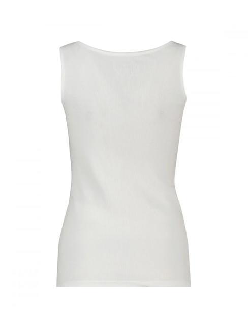 LOGO GLITTER Top din bumbac alb purpuriu - tricou