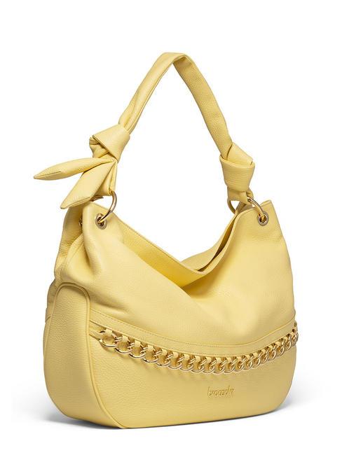 NORA Geanta de piele galben - Genți femei